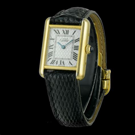 cartier tank argent 70 s vermeil|must de cartier tank vermeil.